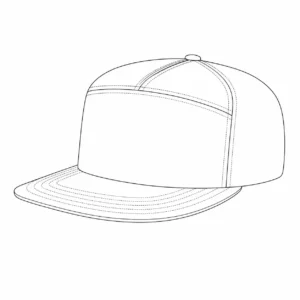 5-panel snapback hat style for custom logo decoration