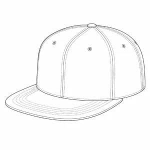6-panel snapback hat construction with classic crown seams and structured shape