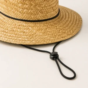 custom straw hat with Adjustable Cord