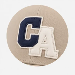 Applique embroidery logo on custom hats