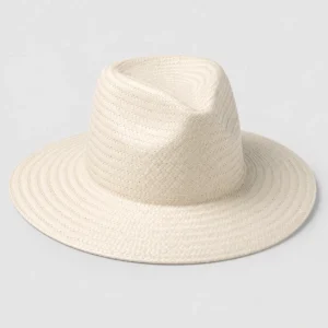 custom straw hat with Bleached Straw