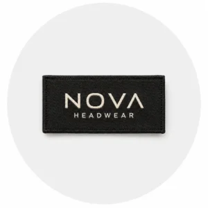 Sweatband label for custom hats