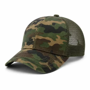 Camouflage pattern custom trucker hat