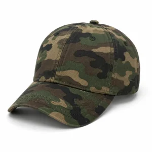 Camouflage pattern custom baseball cap