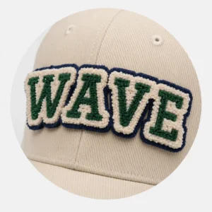 Terry embroidery logo on custom hats