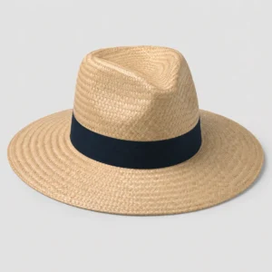 custom straw hat with Contrast Band Color