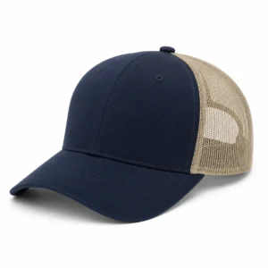 Contrast mesh back for custom trucker hats