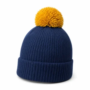 Custom Beanie & Knit Hats with Contrast Pom-Pom