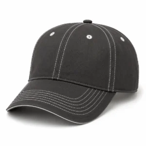 Contrast stitching custom baseball cap