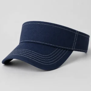 custom visor hat with Contrast Stitching