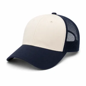 Contrast visor for custom trucker hats
