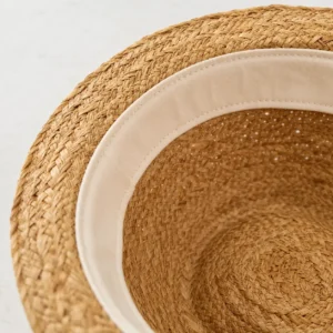 custom straw hat with Cotton Sweatband