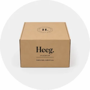 Custom box packaging for custom hats