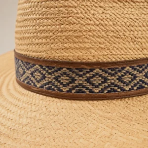 custom straw hat with Custom Hat Band