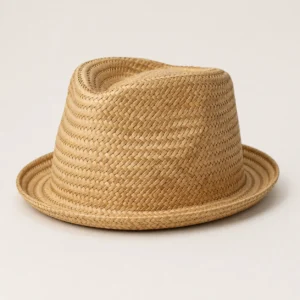 custom straw hat with Downturned Brim