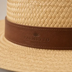 custom straw hat with Embossed Logo