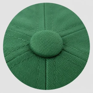 Fabric-covered button for custom hats