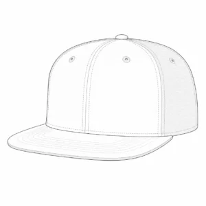 Flat visor snapback hat with a classic flat brim for streetwear brands