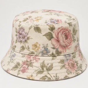 custom bucket hat with Floral Print