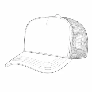 Foam front panel for custom trucker hats