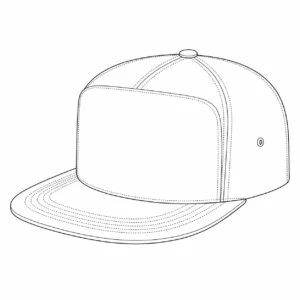 Foam front panel snapback hat with lightweight structure for promotional designs