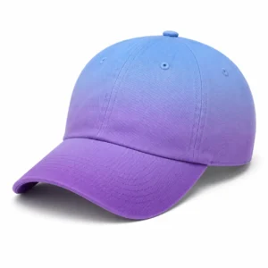 Gradient color custom baseball cap