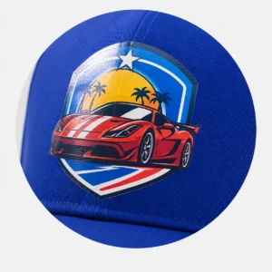 Heat transfer printing on custom hats
