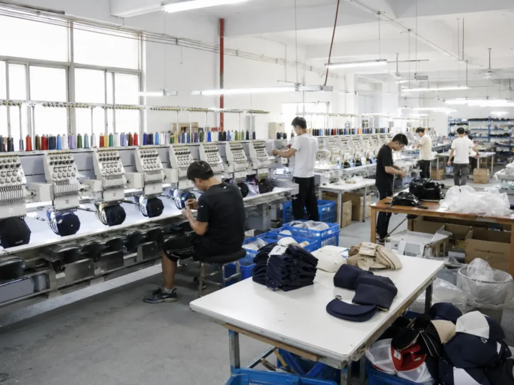 Custom hat factory production workshop