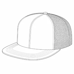 Snapback hat with mesh back construction for breathability and casual comfort