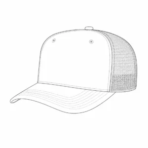 Mesh back panels for custom trucker hats