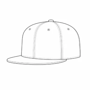 Mid profile snapback hat with balanced crown height for custom branding