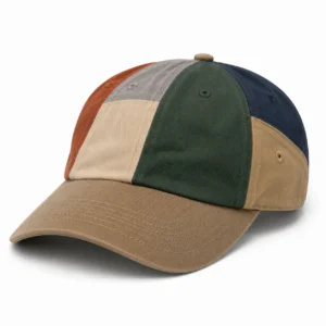 custom dad hat with Multi-Color Panels