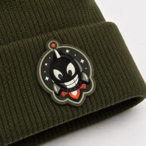 custom beanie & knit hat with PVC Patch