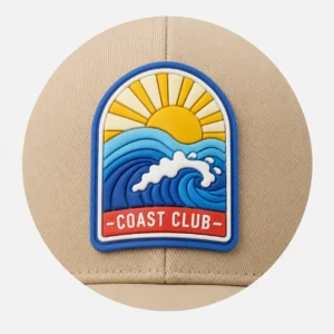 PVC patch logo on custom hats
