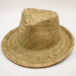 custom straw hat with Palm Leaf