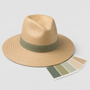 custom straw hat with Pantone Color Matching
