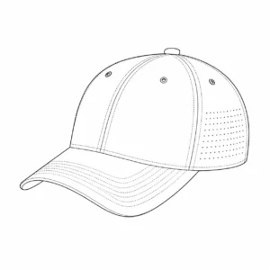 Custom performance cap style line drawing