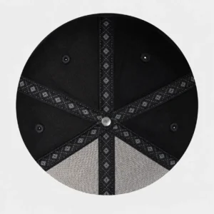 Printed seam taping inside custom hats