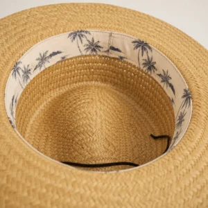 custom straw hat with Printed Sweatband