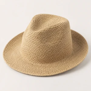 custom straw hat with Recycled Paper Straw