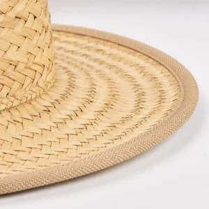 custom straw hat with Reinforced Edge