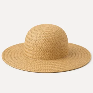 custom straw hat with Round Crown