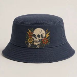 custom bucket hat with Screen Printed