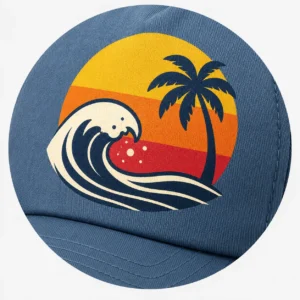 Screen printing on custom hats