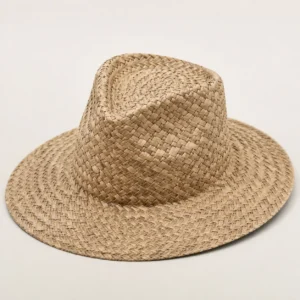 custom straw hat with Seagrass