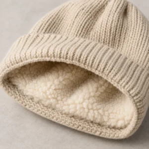 Custom Beanie & Knit Hats with Sherpa Lining