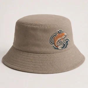 custom bucket hat with Side Embroidery