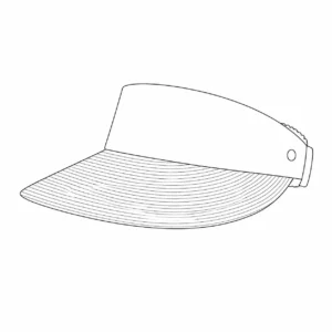custom visor hat with Straw Visor