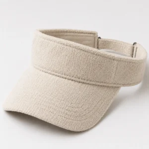 custom visor hat with Terry Cloth