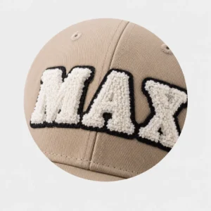 Terry embroidery logo on custom baseball cap